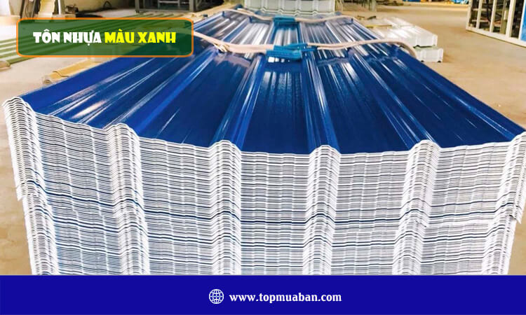 Tôn nhựa màu xanh