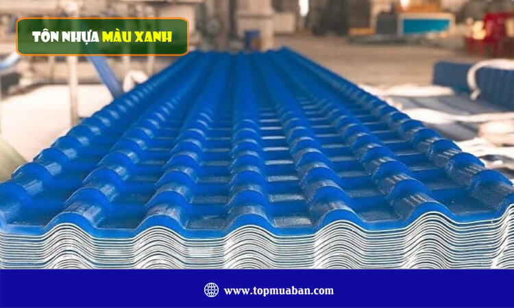 Tôn nhựa màu xanh